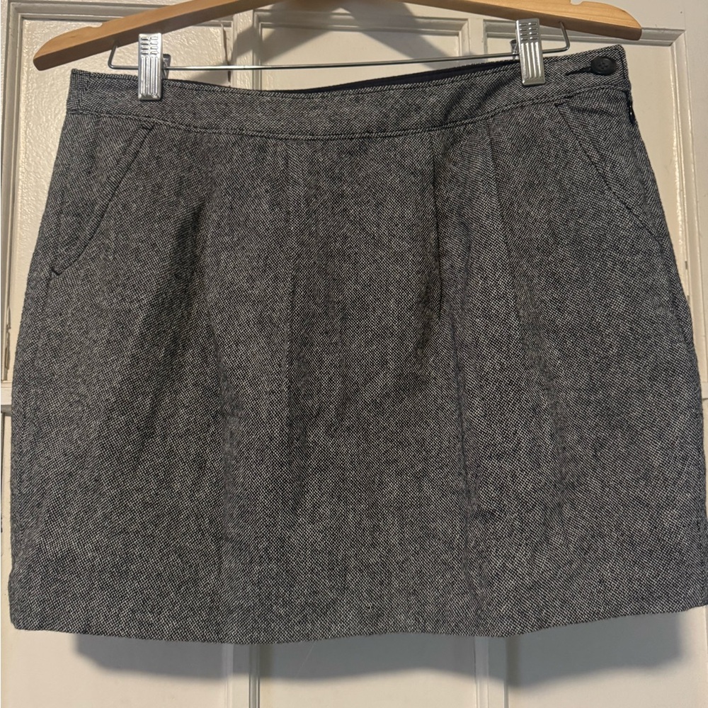 Old Navy Gray Tweed Mini Skirt